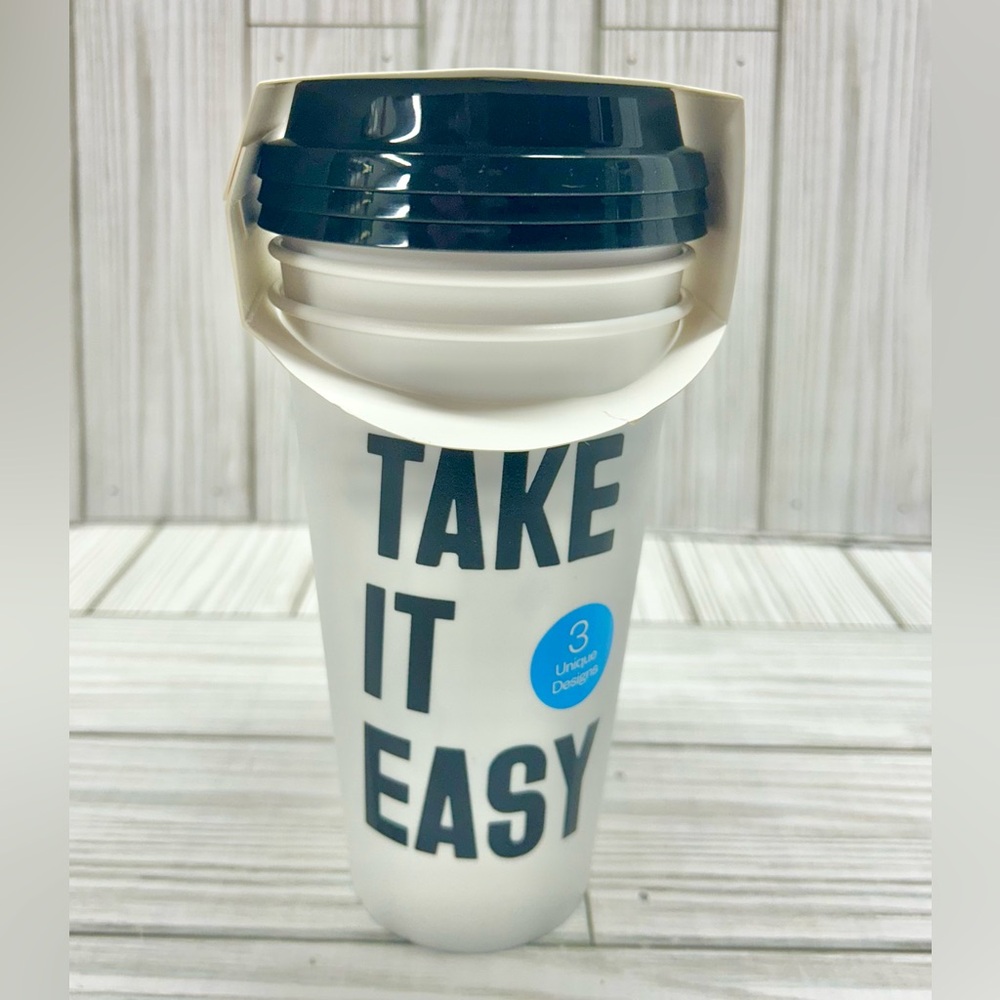 Room Essentials Reusable Hot Cups Pack of 3 New